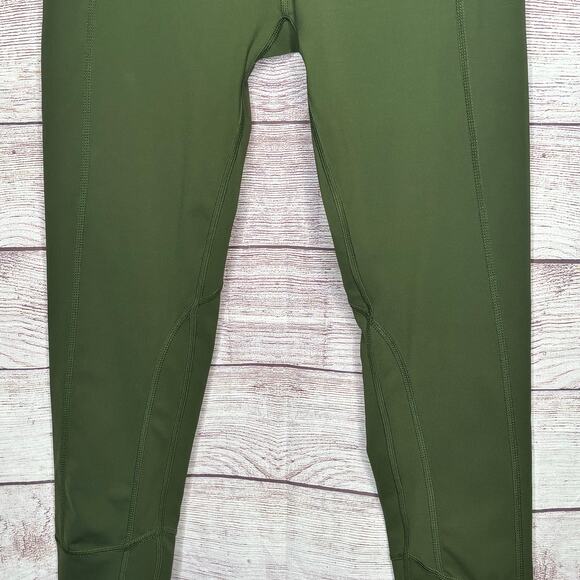 Buff Bunny Ferrari Green Full Length Pocket Wide Waistband Leggings Size Medium - Picture 5 of 7
